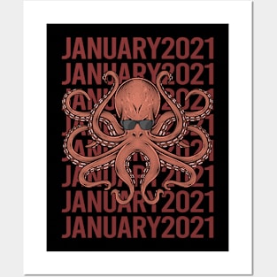 Funny Octopus - January 2021 Posters and Art